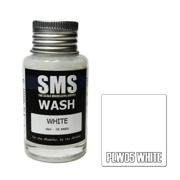 The Scale Modellers Supply (SMS) Wash WHITE 30ml - Paints