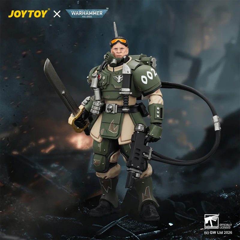Astra Militarum Kasrkin 7 with Hot-shot Laspistol and Power Sword