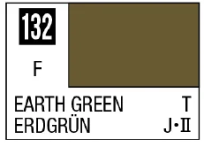 GSI Creos Mr. Color 132 - Earth Green (Flat/Tank) - Paints