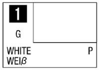 GSI Creos Mr. Color 1 - White (Gloss/Primary) - Paints - photo 1