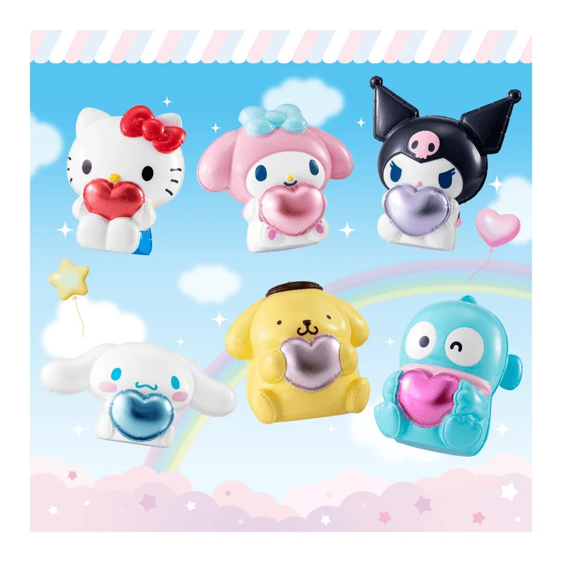 BANDAI Pukkuri Balloon Mascot Sanrio Characters, "Sanrio" (Box/10) - Sanrio