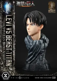 Prime 1 Studio Ultimate Premium Masterline  TV animation Attack On Titan  Levi versus Beast Titan Bonus Version - Attack on Titan - photo 61
