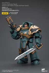 JOYTOY Sons Of Horus Tartaros Terminator Squad Sergeant With Volkite Charger And Power Sword - Warhammer 40K - photo 8