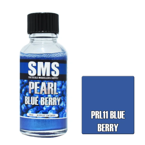 The Scale Modellers Supply (SMS) Pearl BLUE BERRY 30ml - Paints