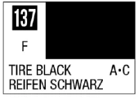 GSI Creos Mr. Color 137 - Tire Black (Flat/Aircraft Car) - Paints - photo 1