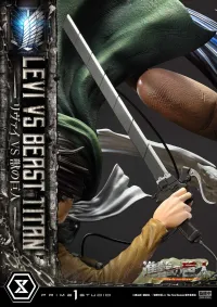 Prime 1 Studio Ultimate Premium Masterline  TV animation Attack On Titan  Levi versus Beast Titan Bonus Version - Attack on Titan - photo 4