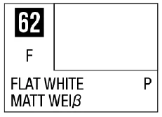 GSI Creos Mr. Color 62 - Flat White (Flat/Primary) - Paints