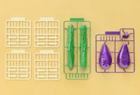 Syuto Seiko Shoryo Uma Plastic Model Cucumber & Eggplant - Scale Kits - photo 8
