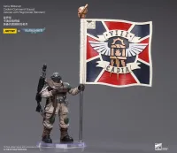 JOYTOY Astra Militarum Cadian Command Squad Veteran with Regimental Standard - Warhammer 40K - photo 4