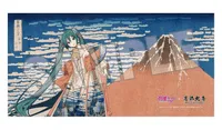 Hatsune Miku x Katsushika Hokusai iXima Bath Towel Fine Wind, Clear Morning