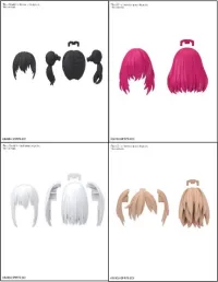 BANDAI HOBBY 30MS OPTION HAIR STYLE PARTS Vol.10 ALL 4 TYPES - 30 Minutes Sisters (30MS) - photo 1