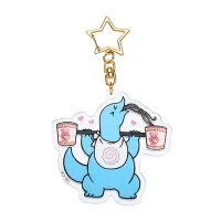 GoodSmile Moment Gal & Dino Glow-in-the-Dark Acrylic Keychain Weightlifting - Gal & Dino - photo 4