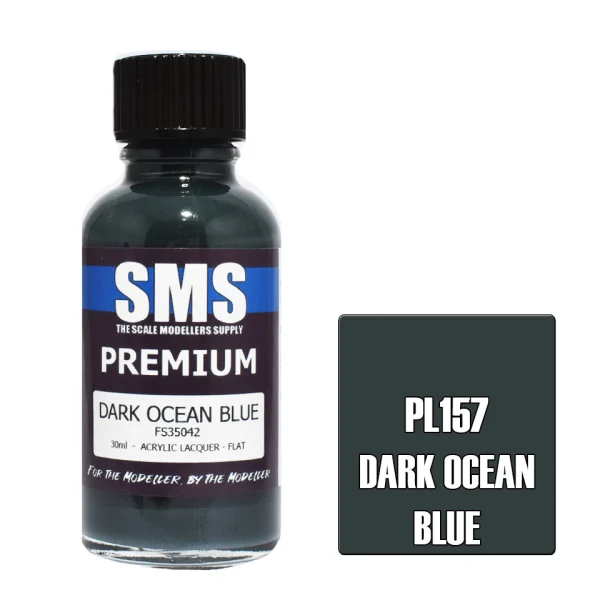 The Scale Modellers Supply (SMS) Premium DARK OCEAN BLUE FS35042 30ml - Paints