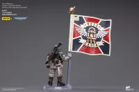 JOYTOY Astra Militarum Cadian Command Squad Veteran with Regimental Standard - Warhammer 40K - photo 10