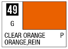 GSI Creos Mr Color Spray - S49 Clear Orange (Gloss/Primary) - Paints