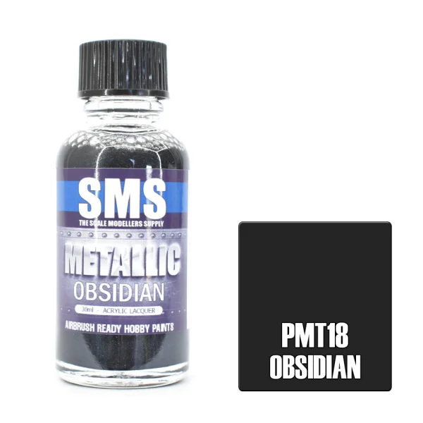 The Scale Modellers Supply (SMS) Metallic OBSIDIAN 30ml - Paints