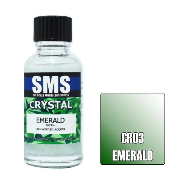 The Scale Modellers Supply (SMS) Crystal EMERALD 30ml - Paints