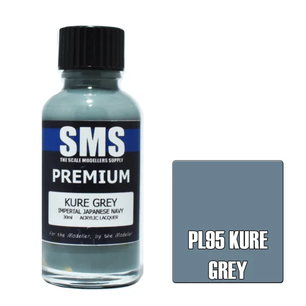 The Scale Modellers Supply (SMS) Premium KURE GREY (IJN) 30ml - Paints