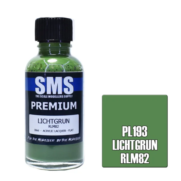 The Scale Modellers Supply (SMS) Premium LICHTGRUN RLM82 30ml - Paints