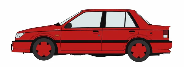 1/24  ISUZU GEMINI (JT150) irmscher Turbo "RED COLOR"