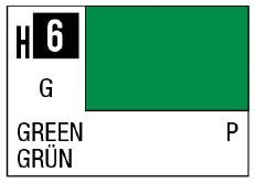 AQUEOUS HOBBY COLOR - H6 GLOSS GREEN (PRIMARY)
