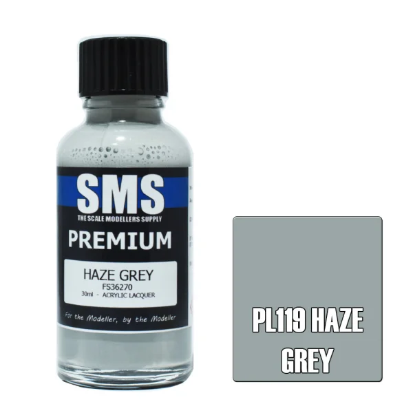 The Scale Modellers Supply (SMS) Premium HAZE GREY FS36270 30ml - Paints