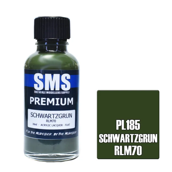 The Scale Modellers Supply (SMS) Premium SCHWARTZGRUN RLM70 30ml - Paints