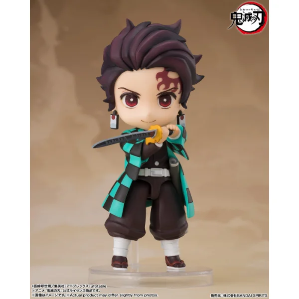 TANJIRO KAMADO (NICHIRIN SWORD with RENGOKU'S HANDGUARD) "Demon Slayer: Kimetsu no Yaiba", TAMASHII NATIONS Figuarts mini