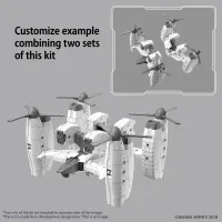 BANDAI HOBBY 30MM 1/144 Extended Armament Vehicle (TILT ROTOR Ver.) - 30 Minutes Missions (30MM) - photo 3