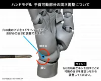 KOTOBUKIYA ARTIST SUPPORT ITEM HAND MODEL/L -PALE ORANGE- - Art & Display - photo 4
