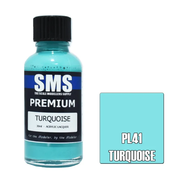 The Scale Modellers Supply (SMS) Premium TURQUOISE 30ml - Paints