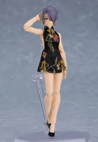Max Factory figma Female Body (Mika) with Mini Skirt Chinese Dress Outfit (Black) - Action Figures - photo 3