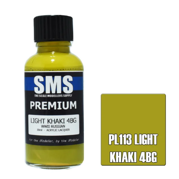 The Scale Modellers Supply (SMS) Premium LIGHT KHAKI 4BG 30ml - Paints