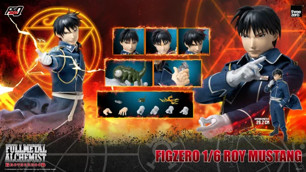 threezero FULLMETAL ALCHEMIST BROTHERHOOD - FigZero 1/6 Roy Mustang - Fullmetal Alchemist: Brotherhood