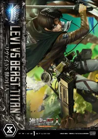 Prime 1 Studio Ultimate Premium Masterline  TV animation Attack On Titan  Levi versus Beast Titan Bonus Version - Attack on Titan - photo 73
