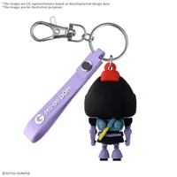 BANDAI HOBBY DOMPLA-KUN 3D RUBBER MASCOT KEYCHAIN - Gundam Misc - photo 2