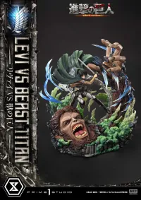 Prime 1 Studio Ultimate Premium Masterline  TV animation Attack On Titan  Levi versus Beast Titan Bonus Version - Attack on Titan - photo 38