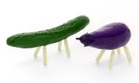 Syuto Seiko Shoryo Uma Plastic Model Cucumber & Eggplant - Scale Kits - photo 4