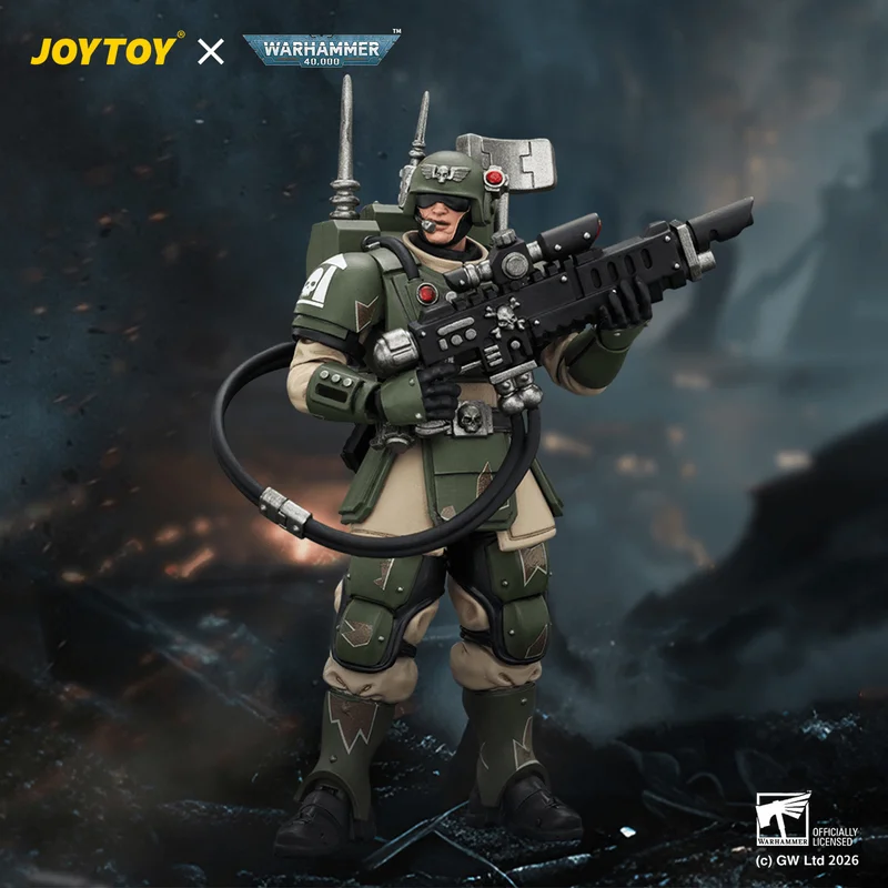 Astra Militarum Kasrkin 3 with Hot-shot Lasgun and Vox-caster