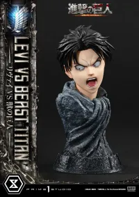 Prime 1 Studio Ultimate Premium Masterline  TV animation Attack On Titan  Levi versus Beast Titan Bonus Version - Attack on Titan - photo 2