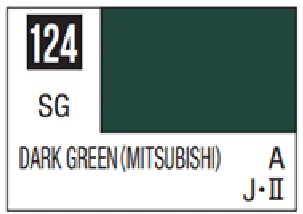 GSI Creos Mr Color Spray - S124 Dark Green Mitsubishi (Semi-Gloss/Aircraft) - Paints