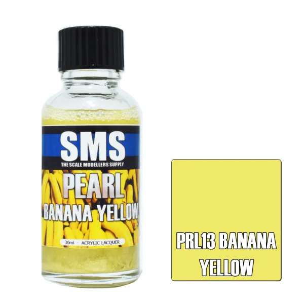 The Scale Modellers Supply (SMS) Pearl BANANA YELLOW 30ml - Paints