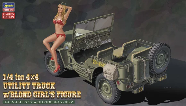 1/24  1/4 ton 4×4 UTILITY TRUCK  w/BLOND GIRL’S FIGURE
