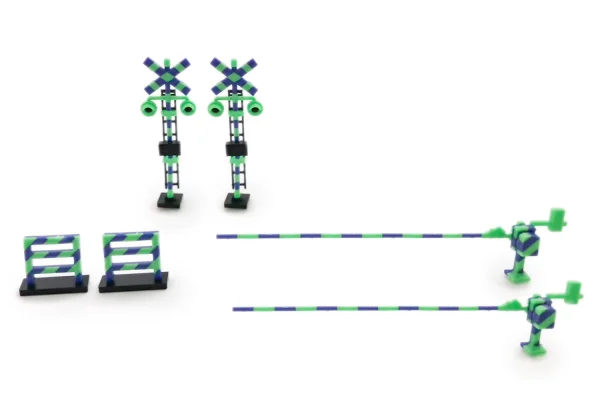 PLUM PMOA Railway Crossing(Green×Blue) - Scale Kits