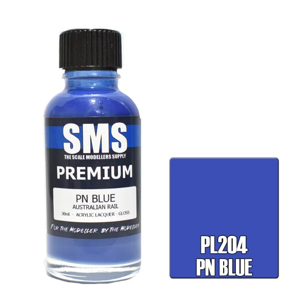The Scale Modellers Supply (SMS) Premium PN BLUE (AUSTRALIAN RAIL) 30ml - Paints