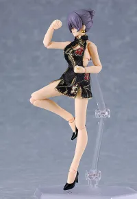 Max Factory figma Female Body (Mika) with Mini Skirt Chinese Dress Outfit (Black) - Action Figures - photo 6