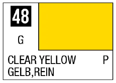 GSI Creos Mr Color Spray - S48 Clear Yellow (Gloss/Primary) - Paints