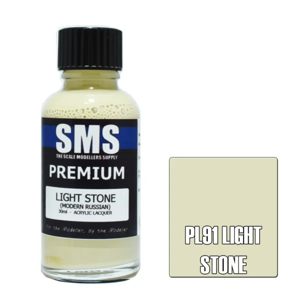The Scale Modellers Supply (SMS) Premium LIGHT STONE FS36415 30ml - Paints