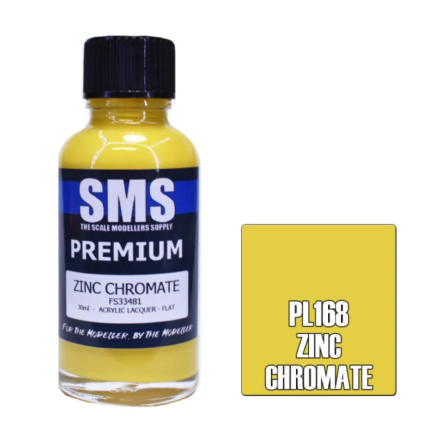 The Scale Modellers Supply (SMS) Premium ZINC CHROMATE FS33481 30ml - Paints