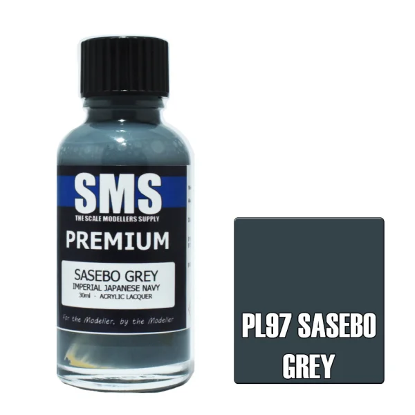 The Scale Modellers Supply (SMS) Premium SASEBO GREY (IJN) 30ml - Paints